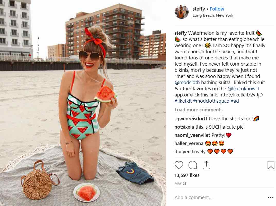 Foodie Instagram Influencer Watermelon